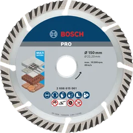 절단용 Bosch PRO 다중 소재 다이아몬드 디스크 150mm.