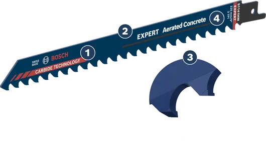 Bosch EXPERT 경량 콘크리트용 초경 톱날.