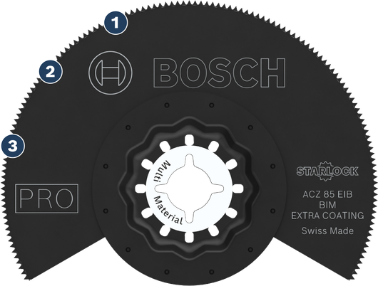Bosch 스타록 ACZ 85 EIB 다중재료 톱날.