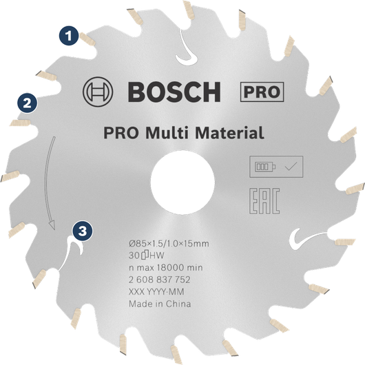Bosch PRO 멀티 머티리얼 원형 톱날.