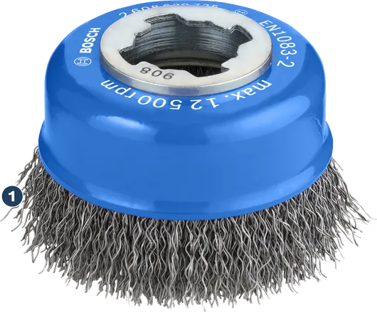 Bosch PRO 메탈 클린 X-락 컵 브러시 75mm (그라인더용).