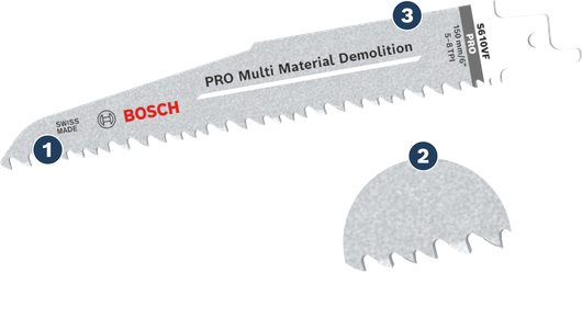 Bosch PRO 다목적 철거용 S610VF BIM 톱날.
