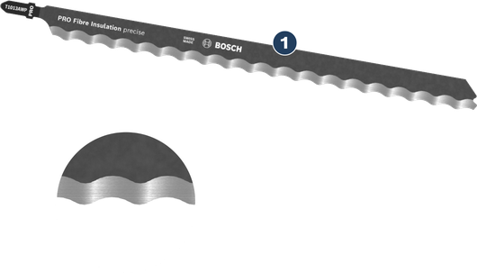 Bosch PRO 섬유 절연 정밀 T1013AWP 직소날.