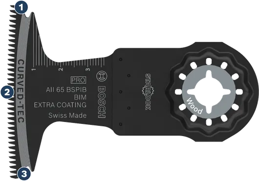 Bosch 스타록 목재 절단 칼 Curved-Tec.
