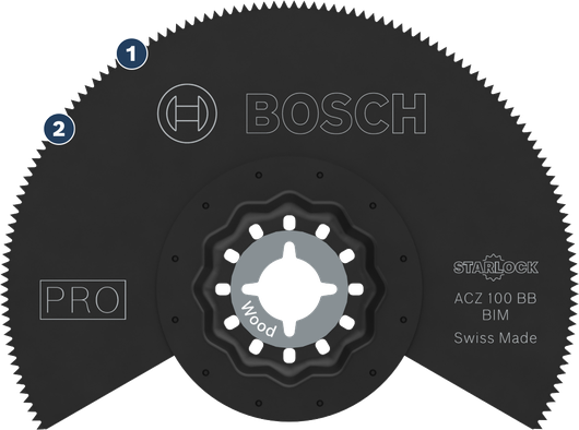 Bosch 록 ACZ 100 BB 목재 톱날.