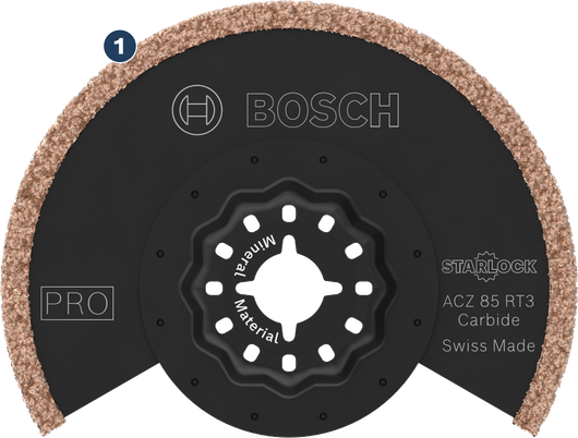 Bosch ACZ 85 RT3 카바이드 스타록 절단날.