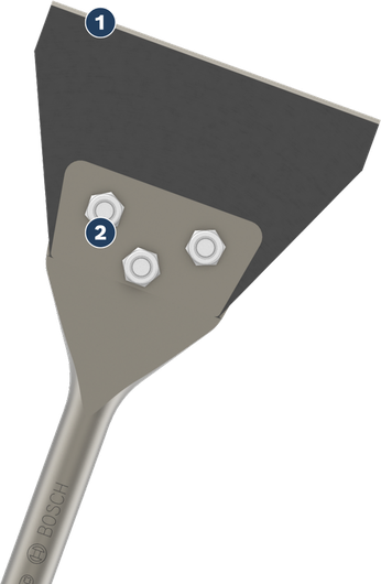 Bosch PRO SDS 플러스 바닥 스크레이퍼 교체 세트 130mm.