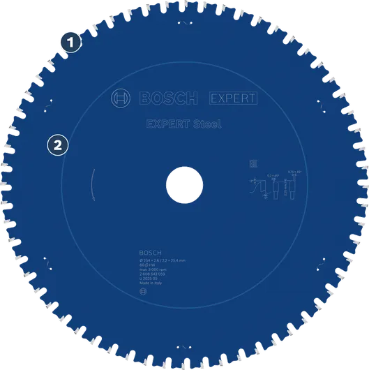 금속 절단용 Bosch Expert Steel 원형 톱날.