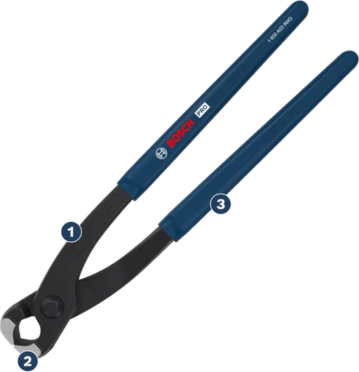 Bosch PRO 콘크리트 니퍼 225mm (손잡이 부분 함몰형).