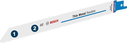 Bosch 얇은 금속 재질의 유연한 왕복톱날.