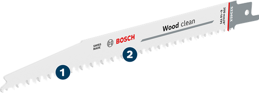 정밀한 목재 절단을 위한 Bosch 우드클린 톱날.