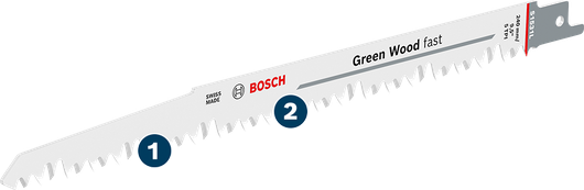Bosch 그린 우드 고속 왕복톱날 (목재용).