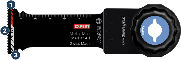 Bosch StarlockMax MetalMax MAII 32 AIT 금속 절단용 블레이드.