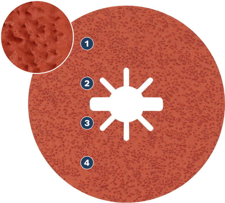 Bosch EXPERT Spider 플랩 디스크로 금속을 빠르게 제거할 수 있습니다.