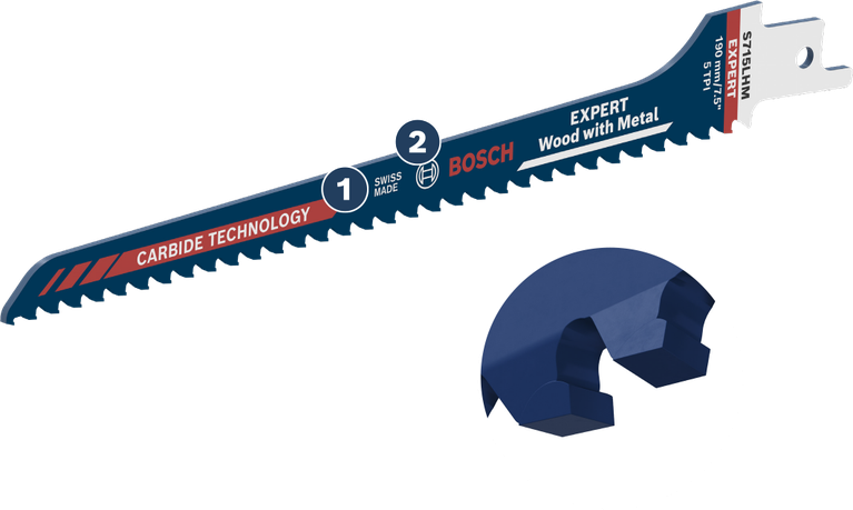 Bosch EXPERT Multi Material S715LHM 목재 및 금속용 톱날.