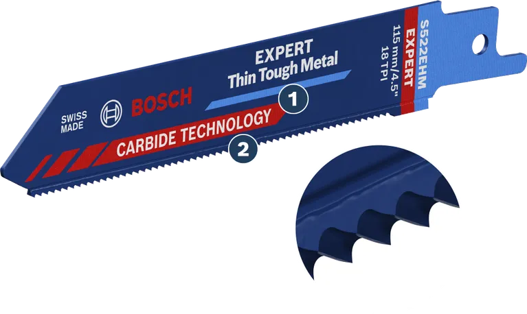 Bosch EXPERT 씬 터프 메탈 S 522 EHM 왕복톱 톱날.