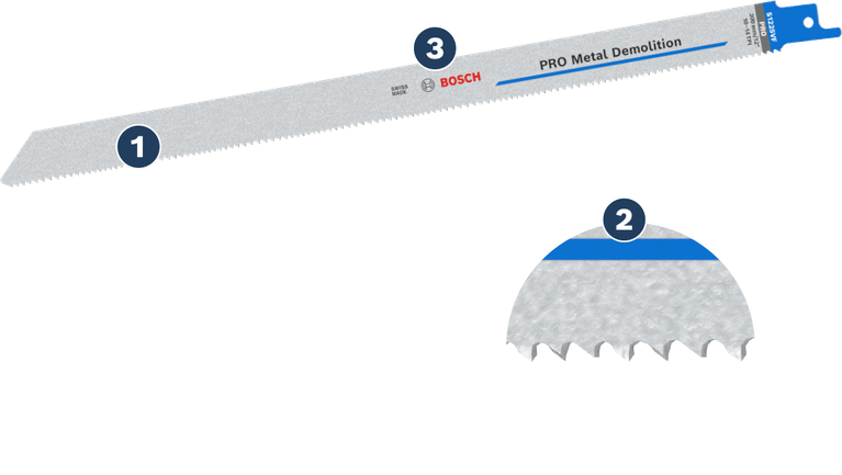 Bosch PRO 금속 파괴 왕복 톱날.