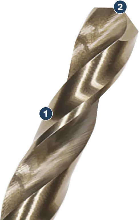 금속 드릴링 Bosch 트위스트 드릴 비트.