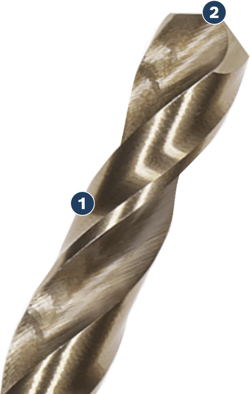 정밀 팁이 달린 금속용 Bosch 트위스트 드릴 비트.