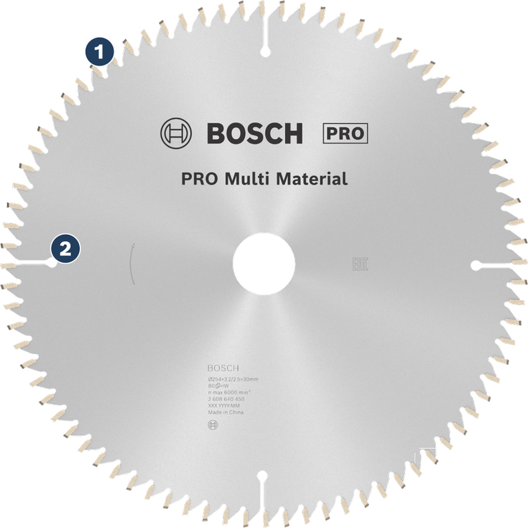 Bosch PRO 멀티 머티리얼 원형 톱날.