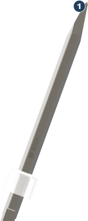 Bosch PRO HEX 19-4C 뾰족 끌, 길이 400mm.