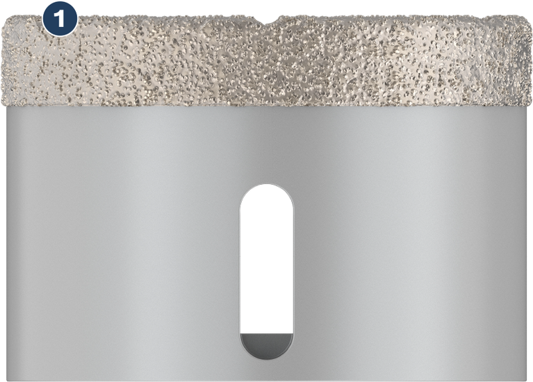 견고한 타일 드릴링을 위한 Bosch 다이아몬드 홀 톱.