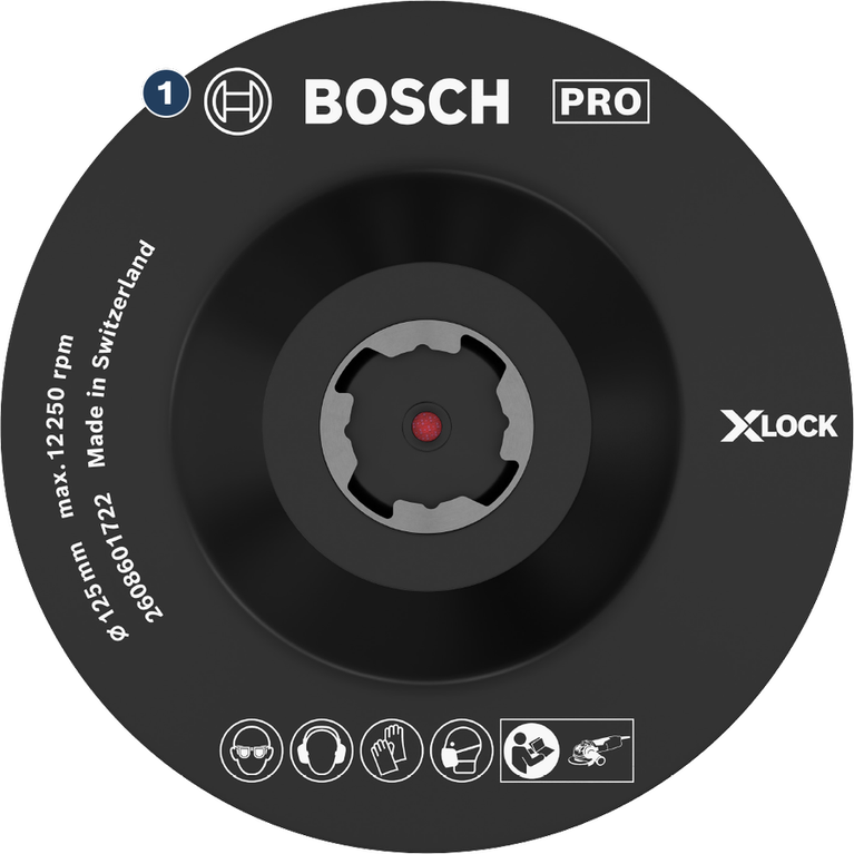 각도 그라인더용 Bosch X-LOCK 125mm 연삭 디스크.