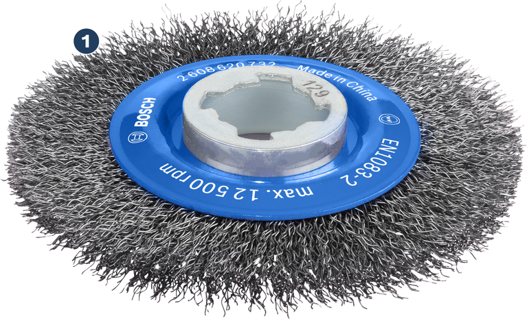 Bosch PRO Metal clean X-Lock 와이어 휠 115mm 금속용.