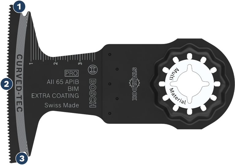 Bosch 스타록 AII 65 APIB 다중재료 톱날.