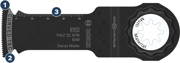 Bosch PAIZ 32 APB BIM 목재 및 금속용 멀티툴 톱날.