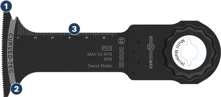 Bosch 스타록 맥스 MAII 52 APB 다중재료 톱날.