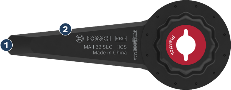 Bosch MAII 32 SLC Starlock Max 플라스틱용 스크레이퍼 블레이드.