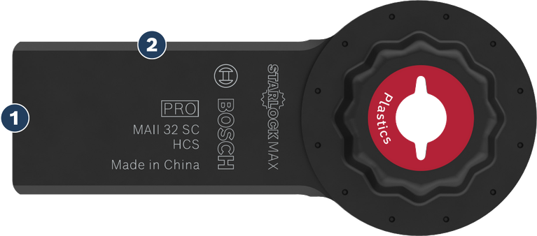 Bosch Starlock Max MAII 32 SC 플라스틱용 블레이드.
