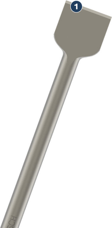 철거 또는 석조 작업용 Bosch 플랫 끌입니다.