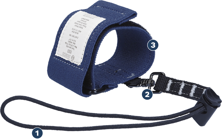 Bosch PRO 리스트밴드 2.25kg, 둥근 코드 루프 포함.