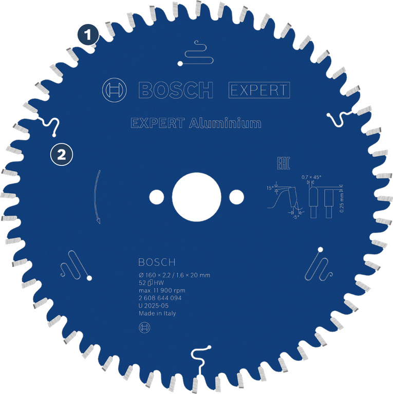 Bosch 엑스퍼트 알루미늄 원형 톱날.