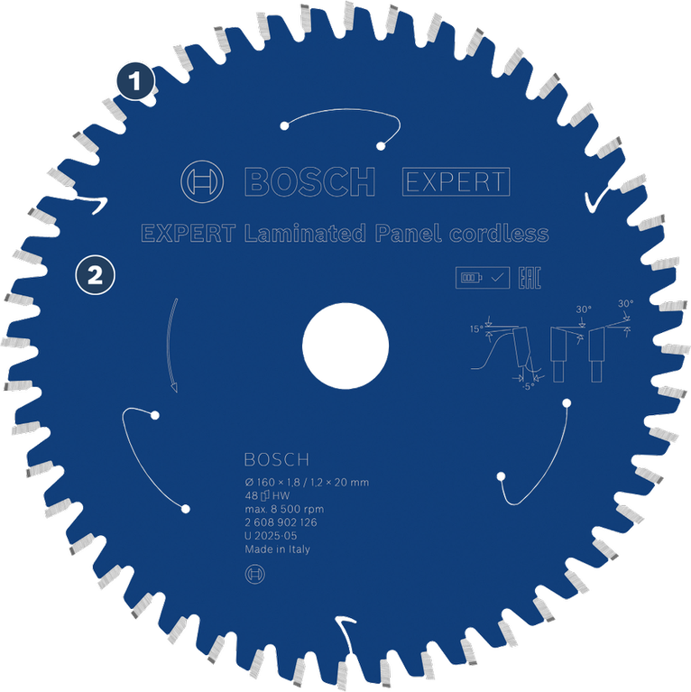 Bosch 엑스퍼트 라미네이트 패널 무선 톱날.