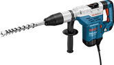 측면 핸들이 달린 Bosch GBH 5-40 DCE 로터리 해머 드릴.
