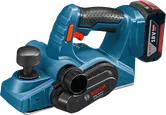 인체공학적 손잡이가 달린 Bosch 무선 플래너 GHO 18V-LI.