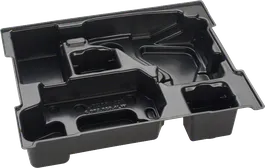 체계적인 보관을 위한 Bosch 플라스틱 공구 케이스 인서트.