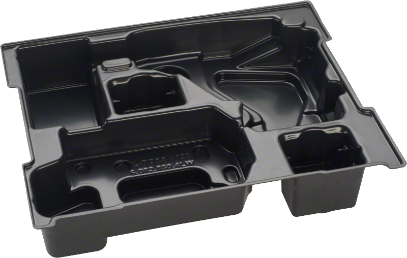 체계적인 보관을 위한 Bosch 플라스틱 공구 케이스 인서트.