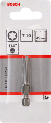 스크루 드라이버 비트 Extra Hard Bosch T10 엑스트라 하드 드라이버 비트 49mm.