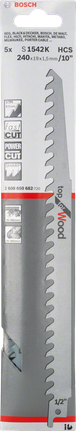 Bosch S 1542 K 10인치 왕복톱날.