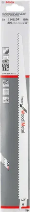 목재와 금속용 Bosch S 1411 DF 왕복톱 톱날.