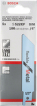 Bosch S 522 EF 금속 절단용 왕복톱날.