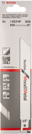 Bosch S 922 HF 6인치 왕복톱날.