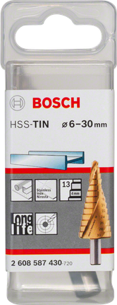 Bosch HSS-TiN 스텝 드릴 비트 6–30mm.