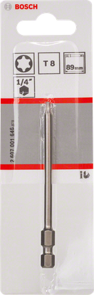 스크루 드라이버 비트 Extra Hard Bosch T8 1/4″ 89mm 초경 드라이버 비트.