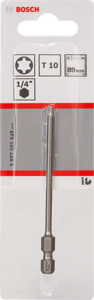 스크루 드라이버 비트 Extra Hard Bosch T10 1/4″ 89mm 스크루드라이버 비트.