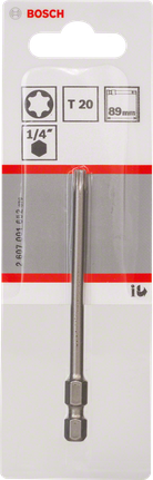 스크루 드라이버 비트 Extra Hard Bosch T20 1/4″ 89mm 초경 드라이버 비트.